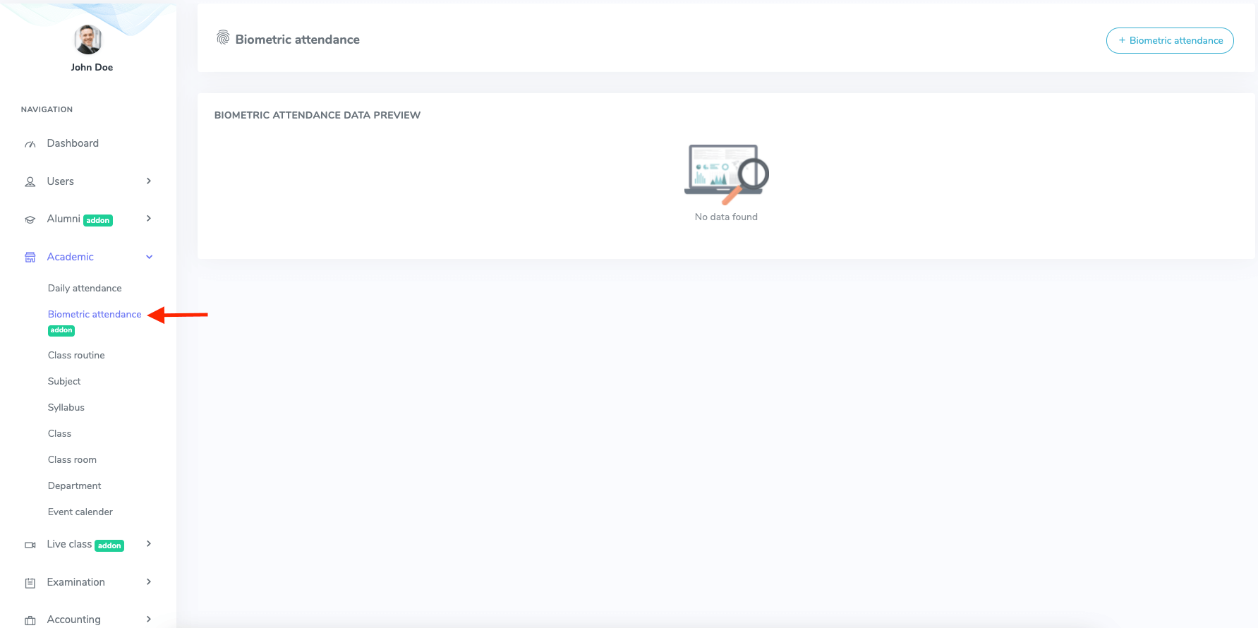 Introducing Biometric Attendance